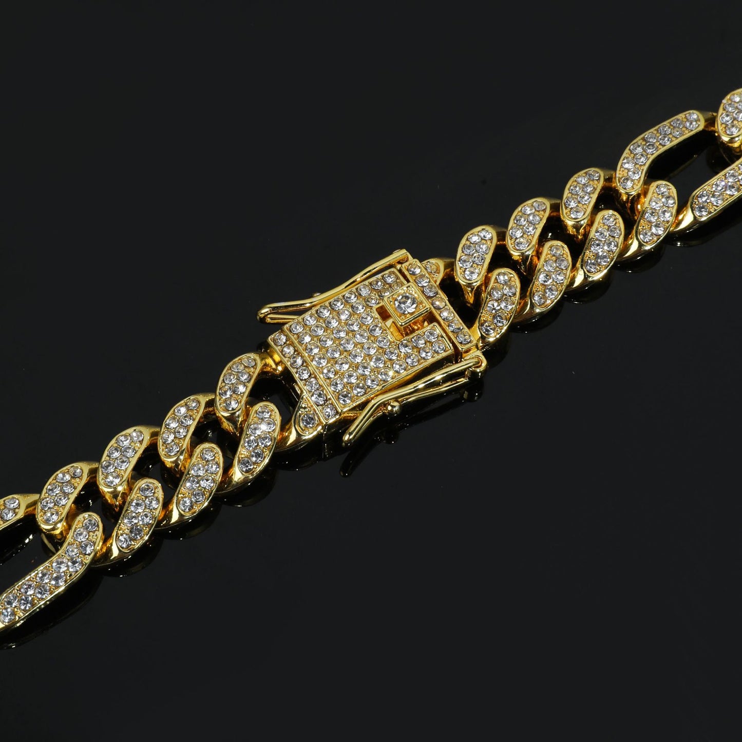 Collana catena Figaro hip-hop