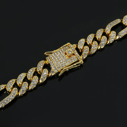 Collana catena Figaro hip-hop
