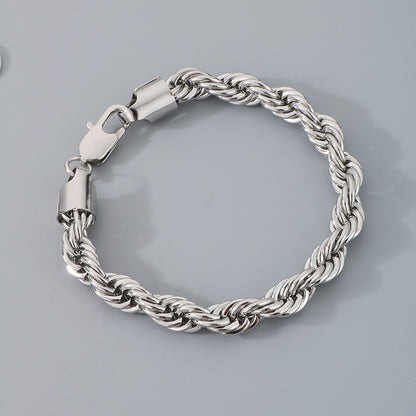 Bracciale catena intrecciata
