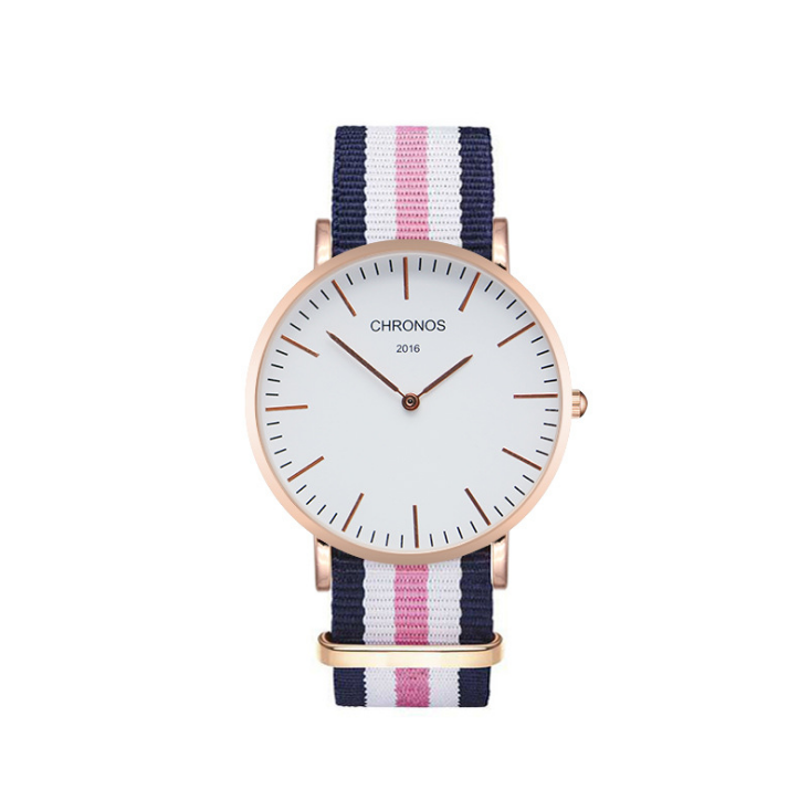 Orologio cinturino intrecciato di coppia