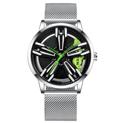 Orologio uomo tema locomotiva