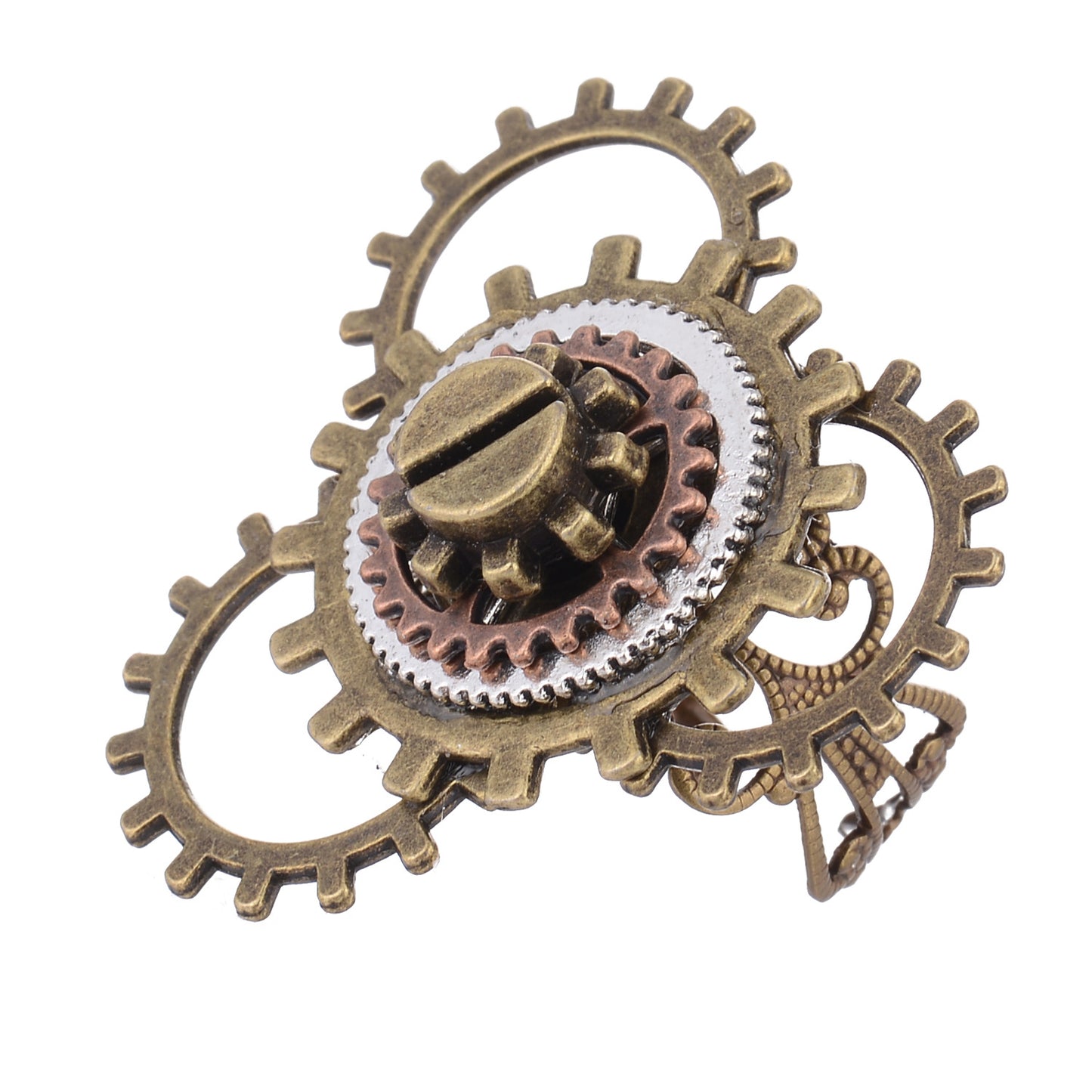 Anello steampunk ingranaggio