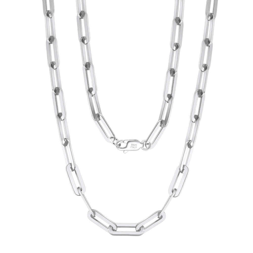 Collana argento maglie