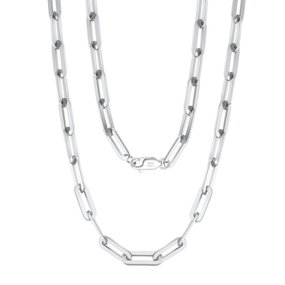 Collana argento maglie