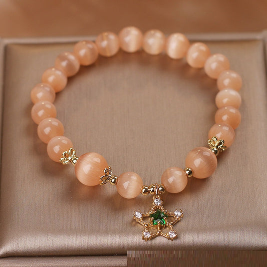Bracciale pentagramma opale