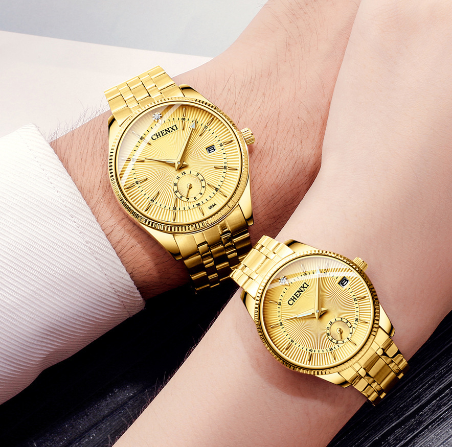 Coppia di orologi con cinturino acciaio
