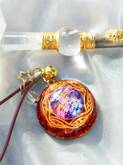 Collana cristallo rosso
