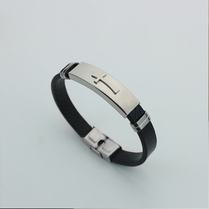 Bracciale croce da uomo