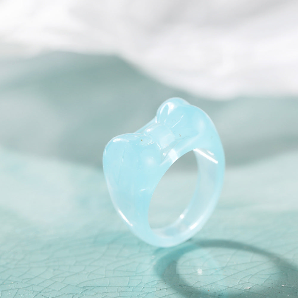 Anello farfalla resina