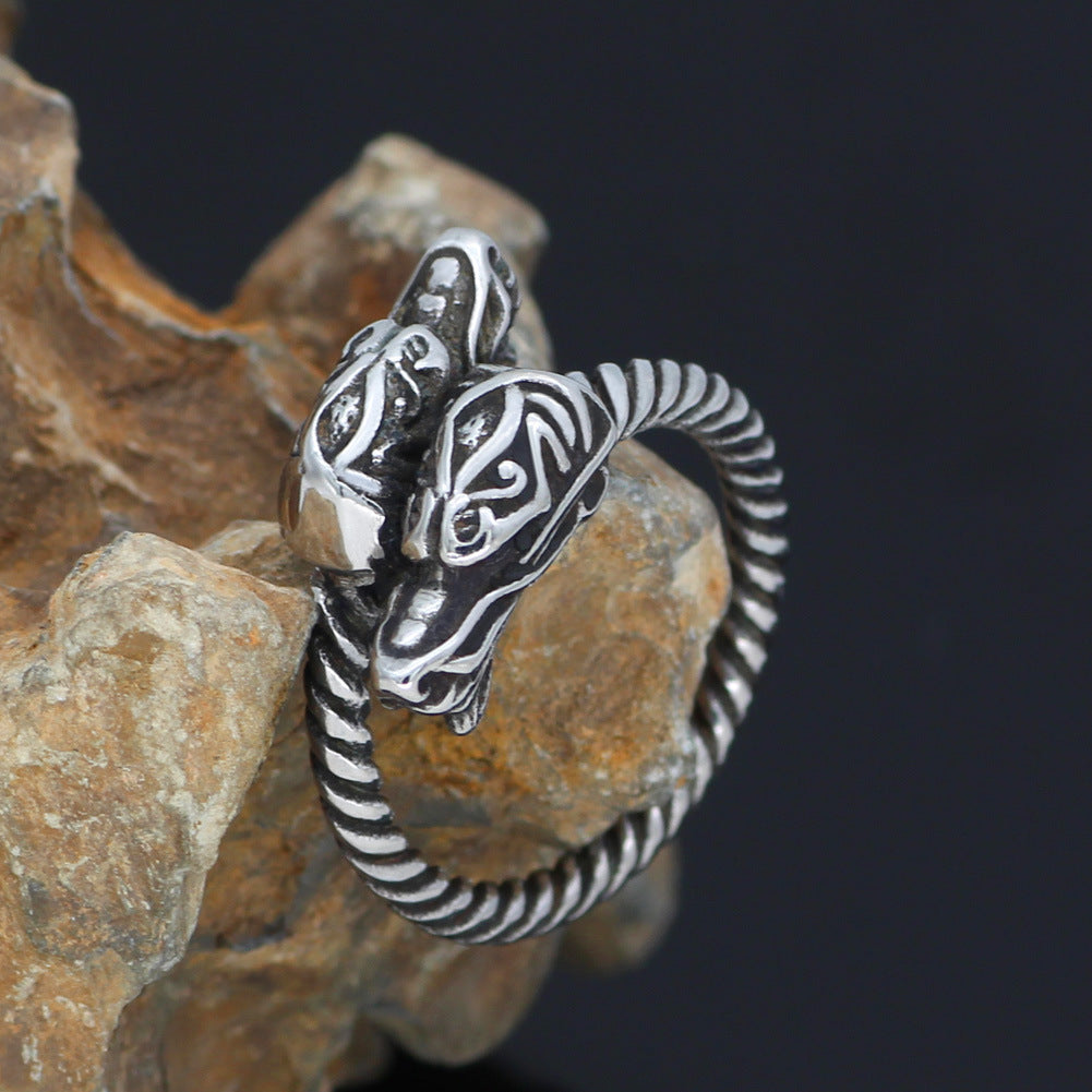 Anello drago vichingo