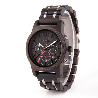 Orologio uomo legno casual