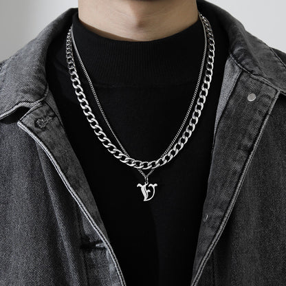 Collana Lettera Titanio