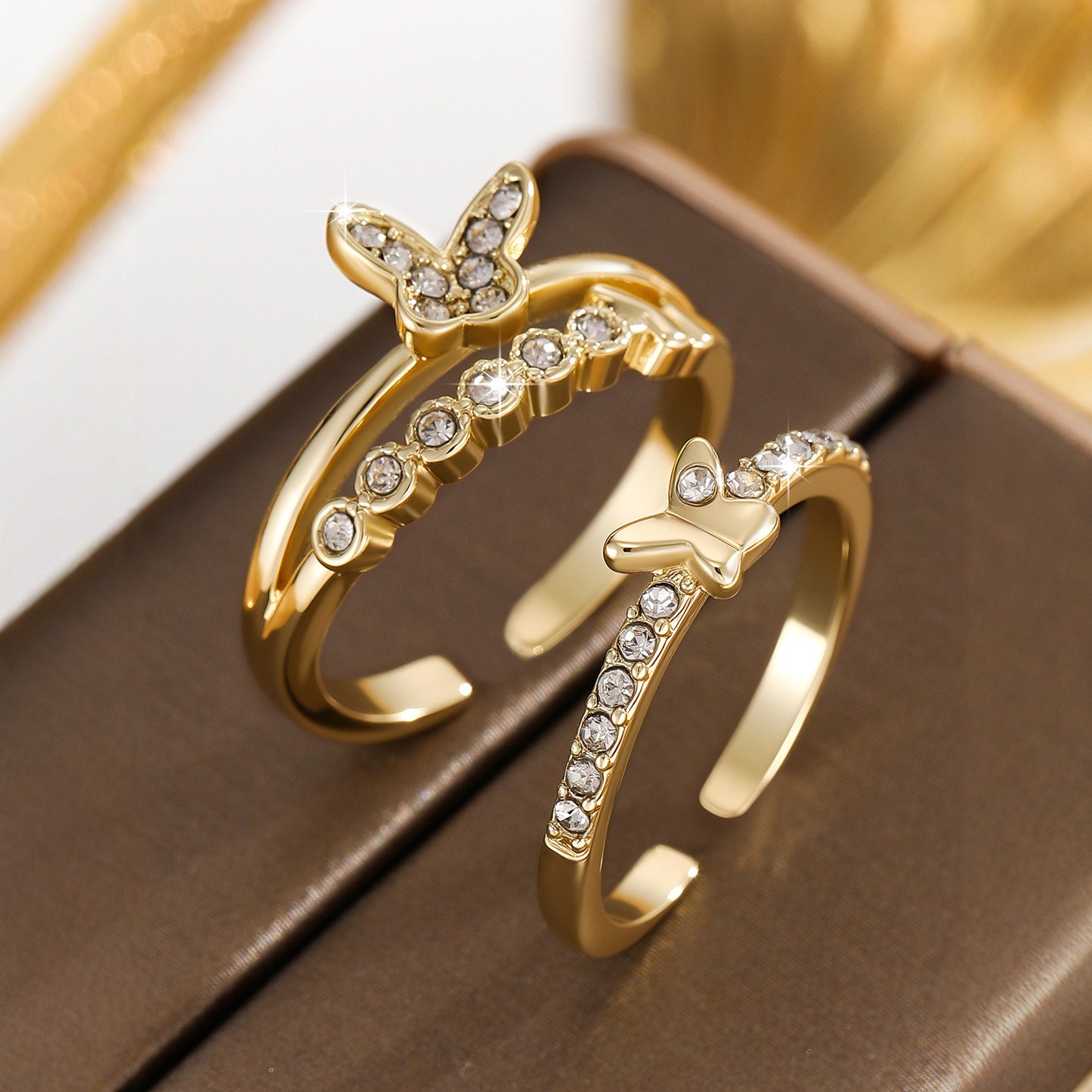 Anello farfalla retrò
