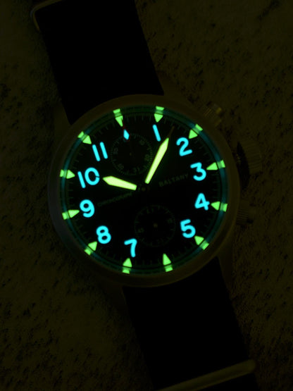Orologio multifunzione acciaio retrò luminescente