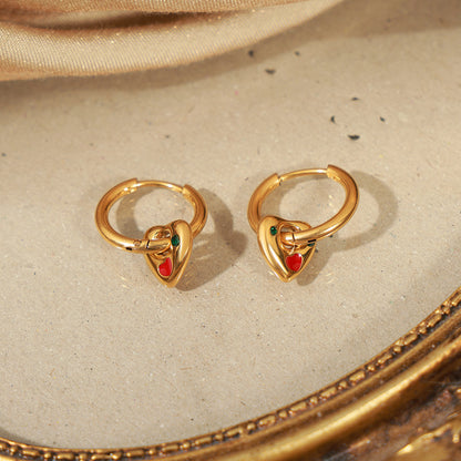 Charm cuore smaltato