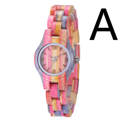 Orologio donna in bambù