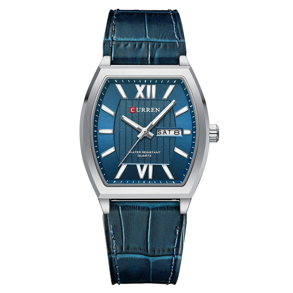 Orologio coppia calendario in pelle