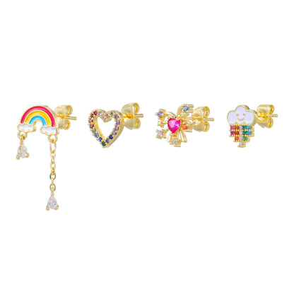Orecchini arcobaleno amore