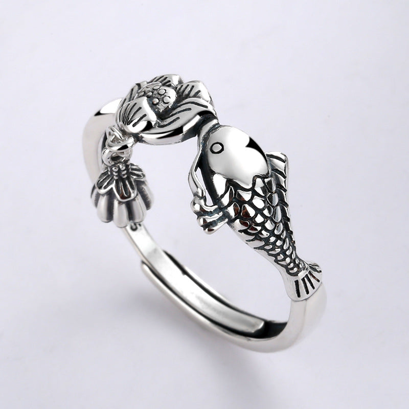 Anello carpa e loto