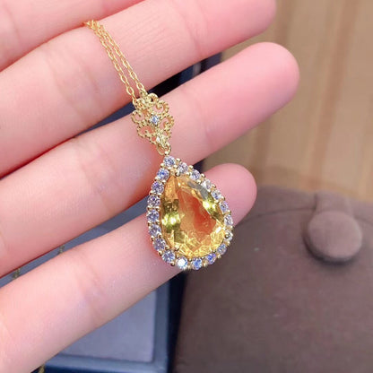 Collana quarzo citrino