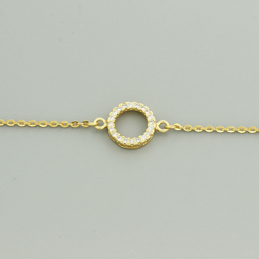 Bracciale cristalli rotondo