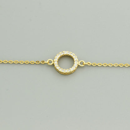 Bracciale cristalli rotondo