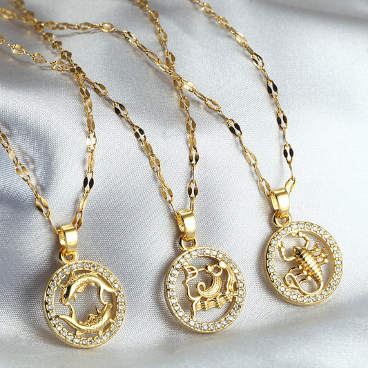 Collana zodiaco oro