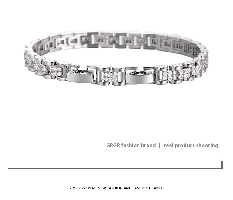 Braccialetto tennis platino diamanti