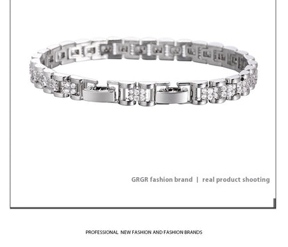 Braccialetto tennis platino diamanti
