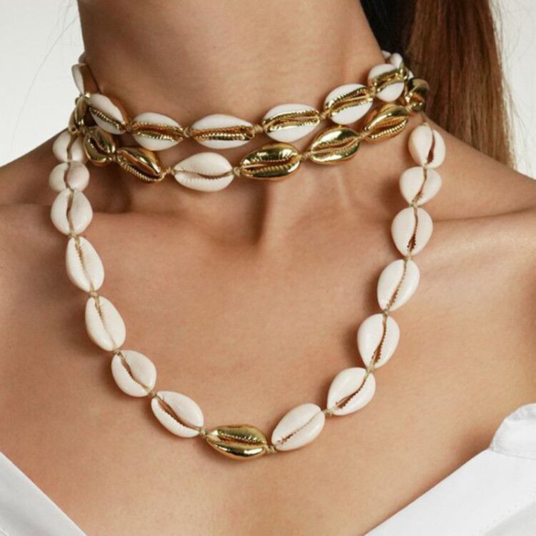 Collana conchiglia nodi
