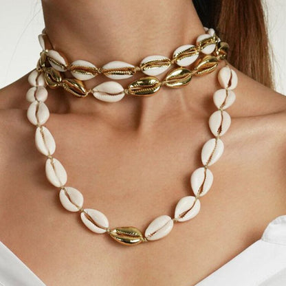 Collana conchiglia nodi