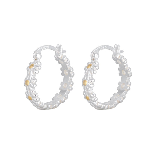 Orecchini geometrici in argento sterling