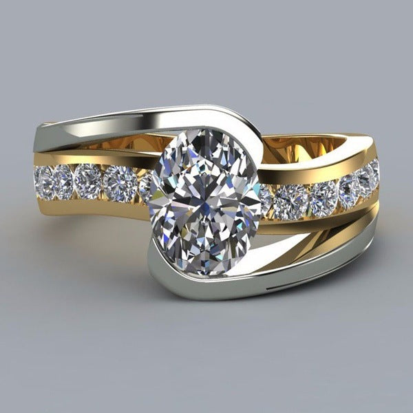 Anello bicolore