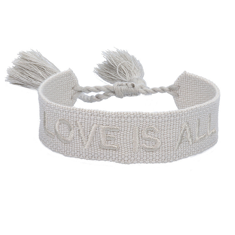 Bracciale coppia con ricamo