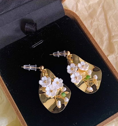 Orecchini clip fiori