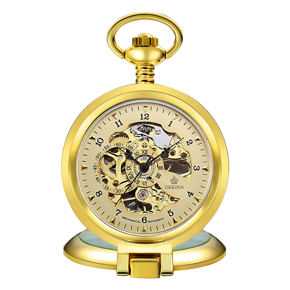 Orologio da tasca meccanico scheletro