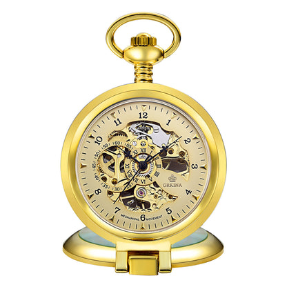 Orologio da tasca meccanico scheletro