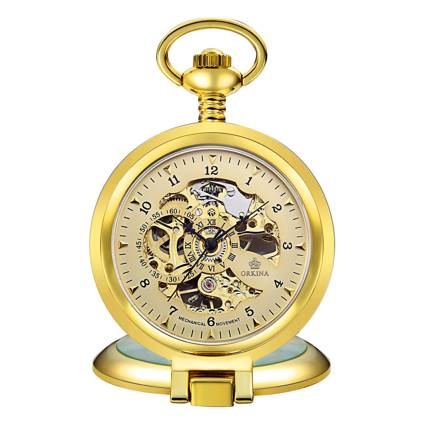 Orologio da tasca meccanico scheletro