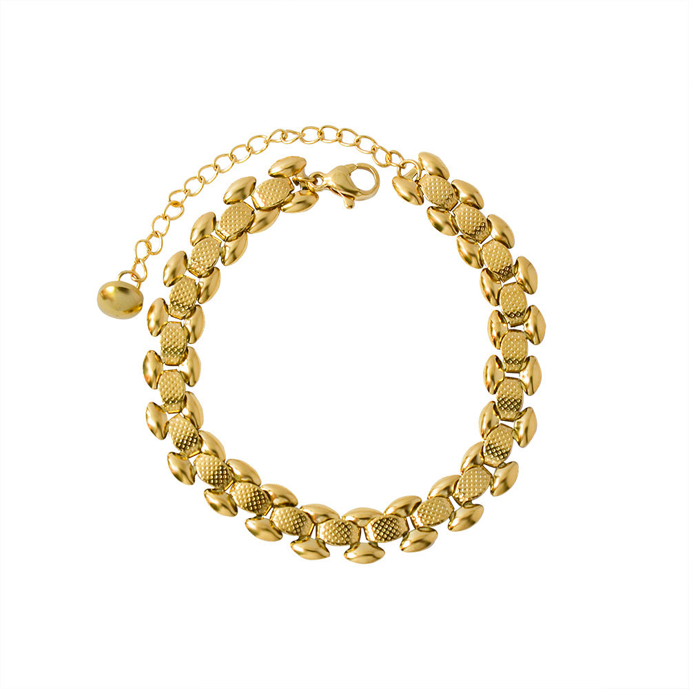 Bracciale titanio oro 18K