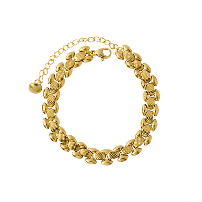 Bracciale titanio oro 18K
