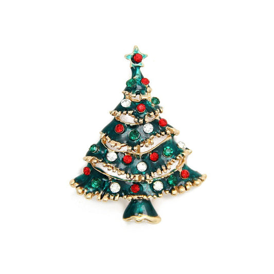 Spilla albero di Natale da donna
