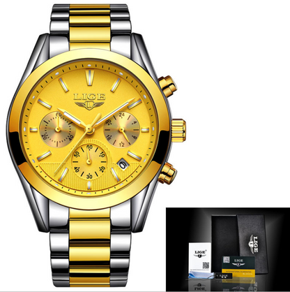 Orologio acciaio luminoso multifunzione