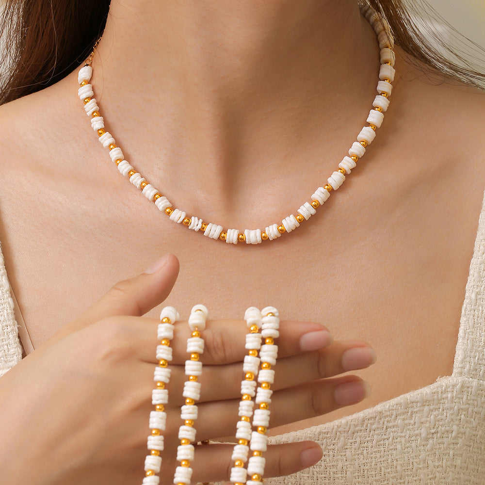 Set Collana e Braccialetto Conchiglia