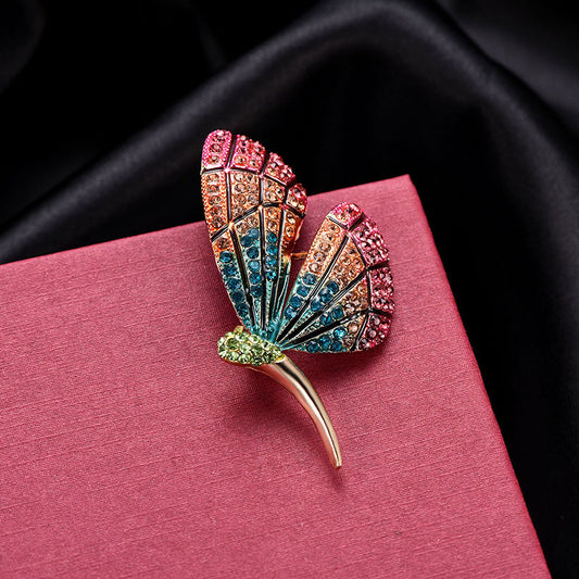 Spilla farfalla colorata