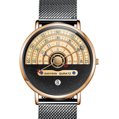 Orologio da uomo con calendario cinturino in lega