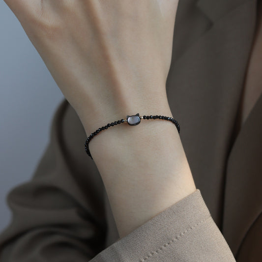 Bracciale gatto cristallo