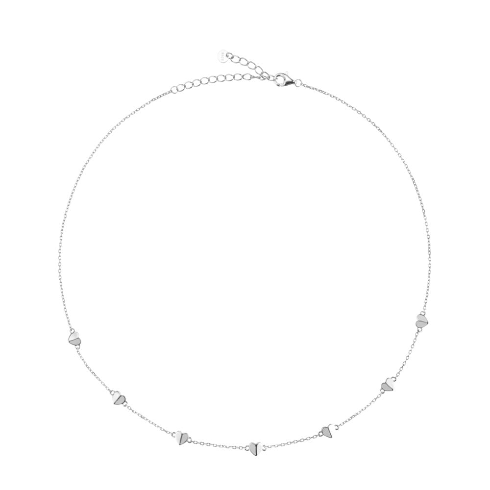 Collana lunga cuore argento 925