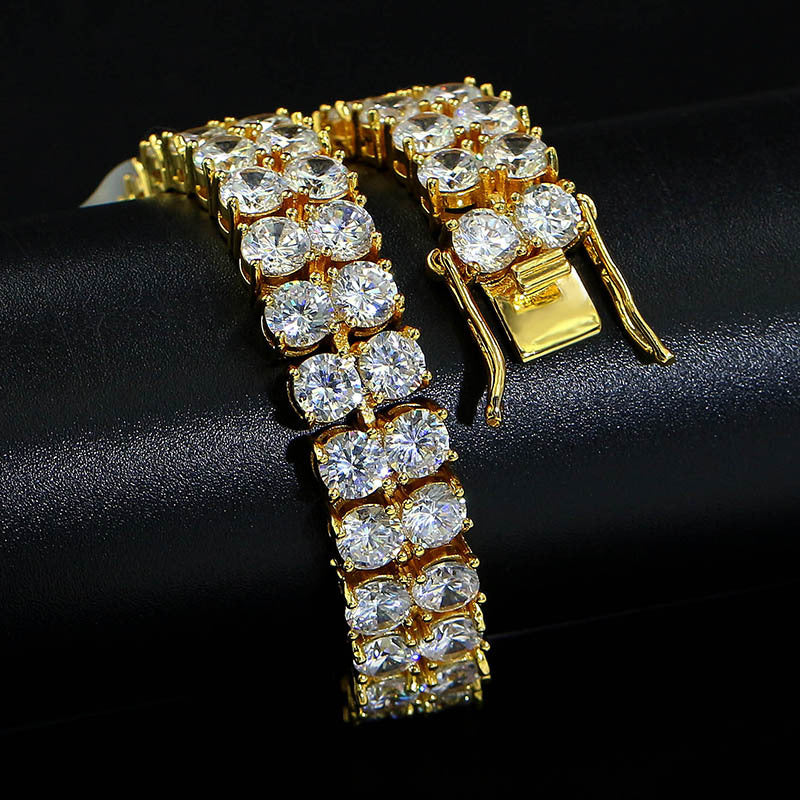Bracciale doppia fila zirconi