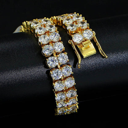 Bracciale doppia fila zirconi
