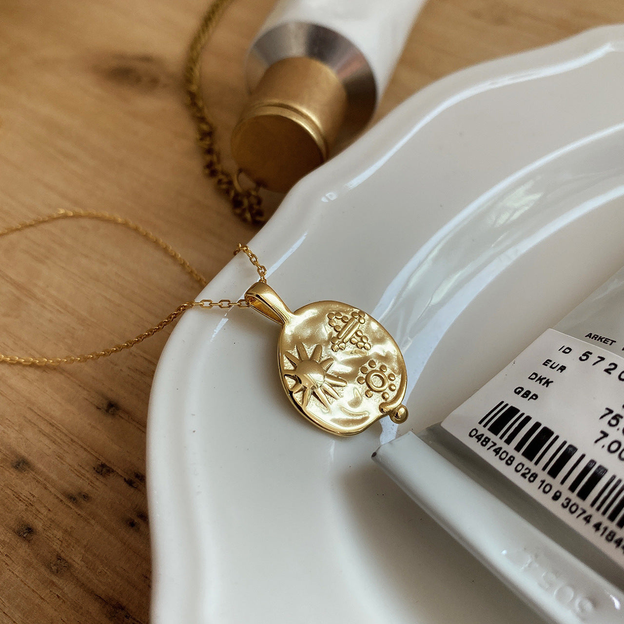 Collana sole e pianeta argento